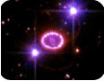 Cosmic Pearls around Exploding Star