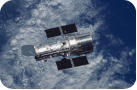 Hubble Orbiting Earth